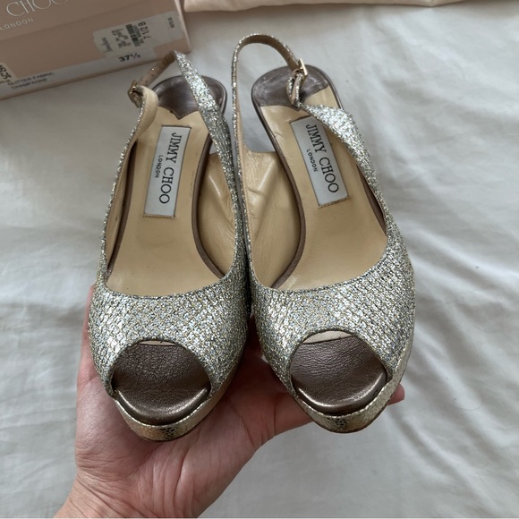 Reduced! Authentic Jimmy Choo Nova Slingback Heels US 7.5 - Picture 8 of 10